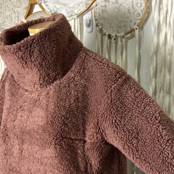 Lululemon Warmth Restore Long Sleeve Turtleneck Pullover Size 8 in Smokey Topaz - Picture 3 of 14